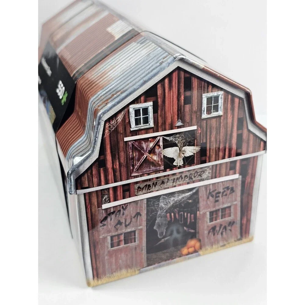 Eurographics Haunted Barn Halloween 550 Piece Puzzle with Collectible Tin